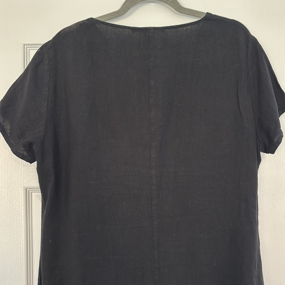 Elemente Clemente Linen Oversized Tunic Midi Lagenlook Dress Size 4 - Picture 7 of 10